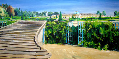 Schloss Sanssouci, Potsdam, 100x50 cm, 2017