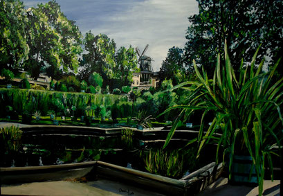 Im Sizilianischen Garten, Potsdam Sanssouci, 100x70 cm, 2016