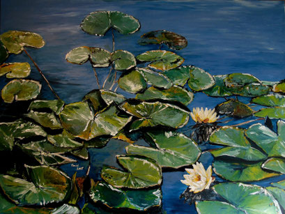 Seerosenteich II, 120x90 cm, 2015