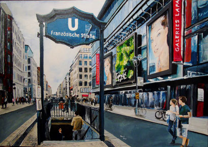 In der Friedrichstraße, Berlin, 100x70cm, 2014