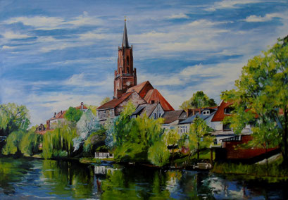 Rathenow, Altstadt, 100x70cm, 2013
