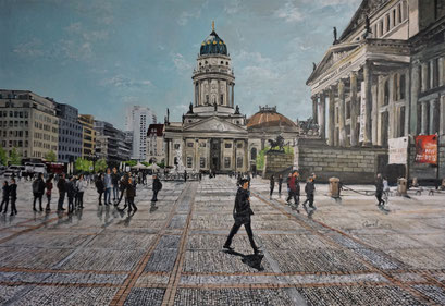 Gendarmenmarkt, Berlin, 100x70 cm, 2023