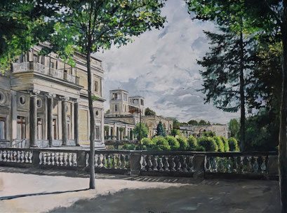 Das Orangerieschloss, Potsdam Park Sanssouci, 120x90 cm, 2019 (verk.)