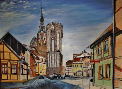 Der Eulenturm in Tangermünde, 120x90 cm, 2015