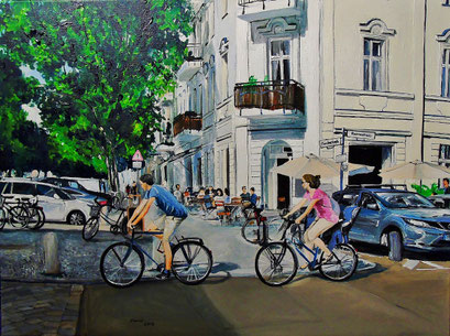Dunckerstraße/Raumerstraße (Helmholtzplatz, Berlin-Prenzlauer Berg), 80x60 cm, 2017 (verk.)