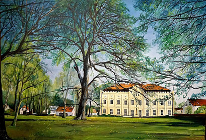 Schloss und Park Nennhausen, Havelland, 100x70 cm, 2018 (Auftragsarbeit)