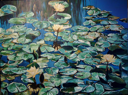 Seerosenteich V, 120x90 cm, 2017