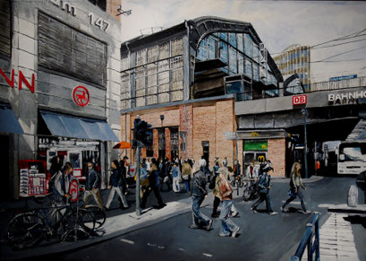 Bahnhof Friedrichstaße, Berlin, 100x70cm, 2014
