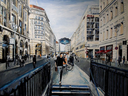 U-Bahnhof Französische Straße, Berlin, 80x60 cm, 2015