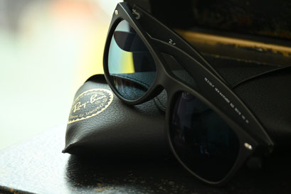 【オフショアフィッシングで使用する偏光サングラス】フレーム：Ray-Ban RB2132F　レンズ：TALEX EASE BLUE  HM Cort