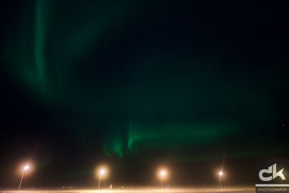 Aurora Borealis über Keflavik (12.02.2016)