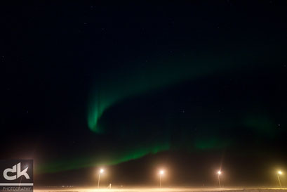 Aurora Borealis über Keflavik (12.02.2016)