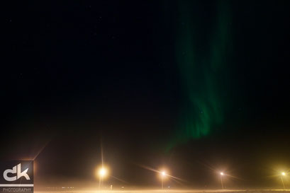 Aurora Borealis über Keflavik (12.02.2016)