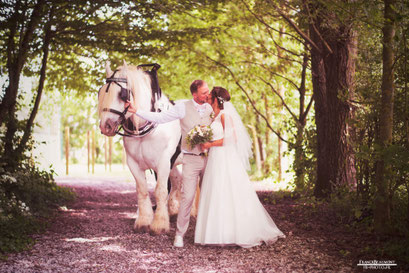 photographe mariage hauts de france couple cheval