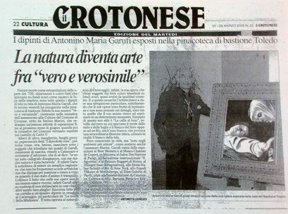 Articoli di giornale e Recensioni Critiche del Maestro Antonino Maria Garufi