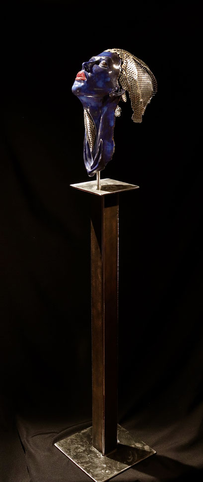 Extase, acier, céramique et bronze, 48'', 2,000.00$