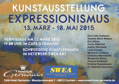 Expressionism in Germany. Workshop and Art Exhibit SWEA Art International. Cochem/Mosel, Germany 2015