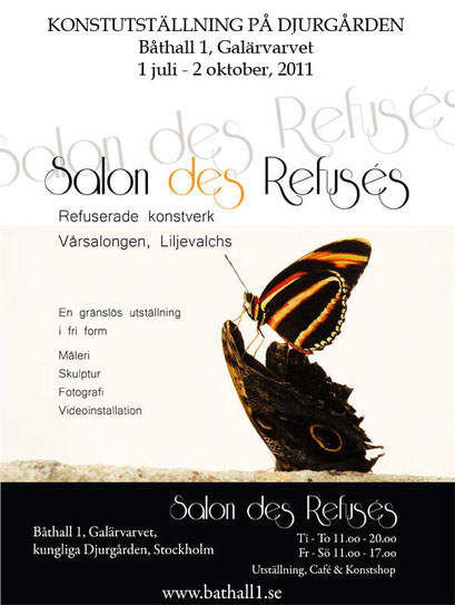 Salon des Refusés, Group Show with 400 artists refused for Liljevalch’s Spring Salon. Bathall 1, Stockholm 2011