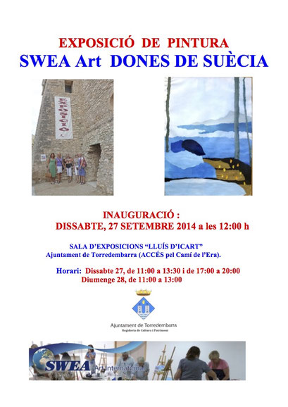 Abstract Expressionism: Workshop and Art Exhibit, SWEA Art International, Torredembarra, Spain. 2014