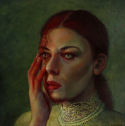 "Ich sehe dich und mich" - Öl auf HDF - 40x40 cm - 2022 - verkauft