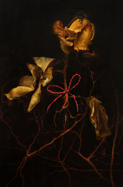 "Les Fleurs du Mal - Dornen" - Öl auf Leinwand - 80x60 cm - 2025