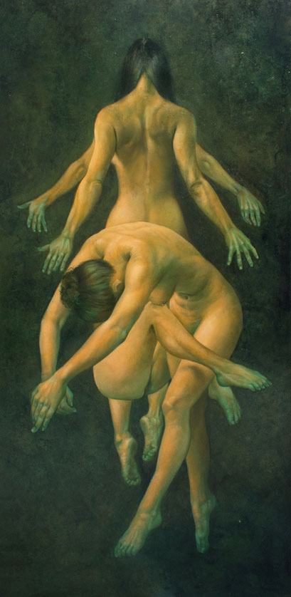 "Die Quelle II" - Öl auf Leinwand - 160x80 cm / 2023