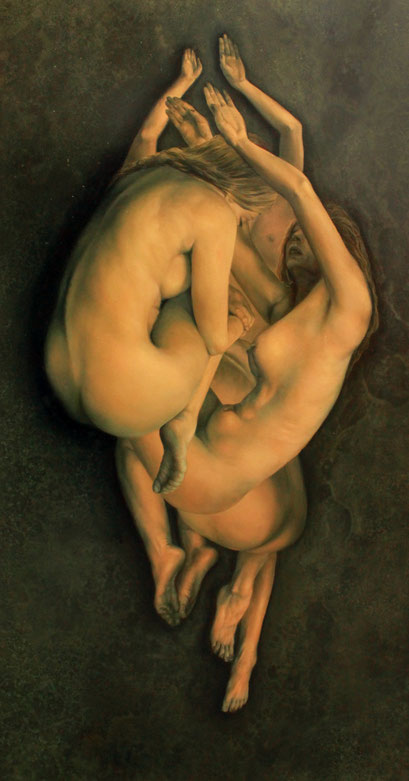 "Die Quelle I" - Öl auf Leinwand - 160x80 cm / 2022