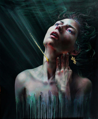 Ophelia / Öl auf Leinwand / 100 cm x 80 cm  VERKAUFT