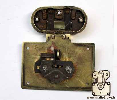 Original Goyard STC-M solid brass trunk lock.