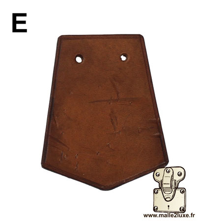 Poignée tirette intérieur cuir pour malle dressing / wardrobe - couleur : Vintage (E) Edition limitée