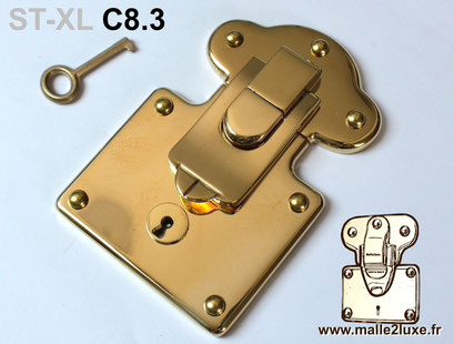 serrure malle ancienne pour création trunk new lock key