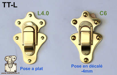 Fermoir TT-L en laiton massif avec kit de montage inclus.