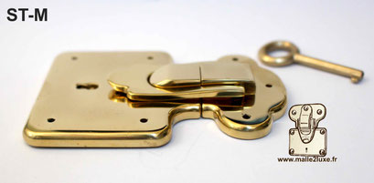 Premium lock for trunks and suitcases.