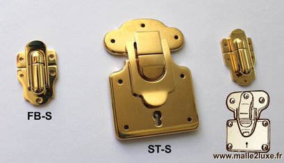 serrure malle petit moyenne grande en laiton massif véritable quincaillerie
