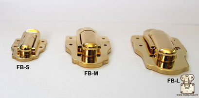 Surface-mounted solid brass hardware.