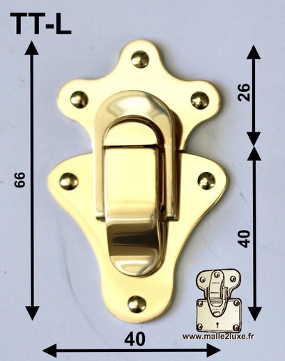 Grand fermoir TT-L en laiton massif – Malle2luxe.