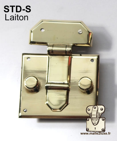 Vintage Hermès suitcase lock in solid brass