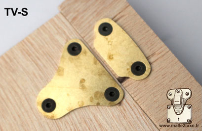 TV-S screw-mounted solid brass latch for premium luggage and cases.