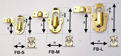 Surface-mounted solid brass hardware.