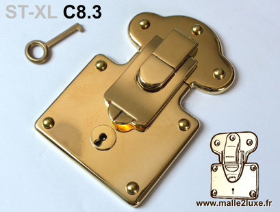 serrure malle ancienne pour création trunk new lock key