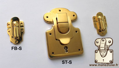 serrure malle petit moyenne grande en laiton massif véritable quincaillerie