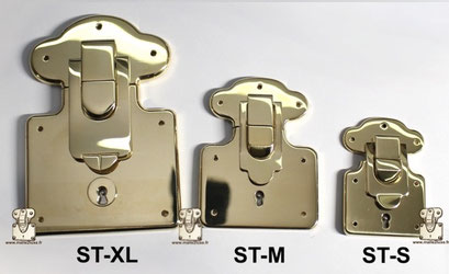 small medium large trunk lock in genuine solid brass