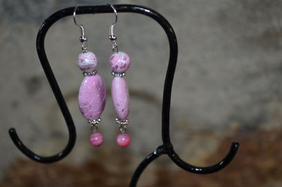 Modeschmuck Ohrringe aus alten Perlen handgefertigt. Unikat aus der Werkstatt von Zeitzeugen-Manufactur. 4,50 €