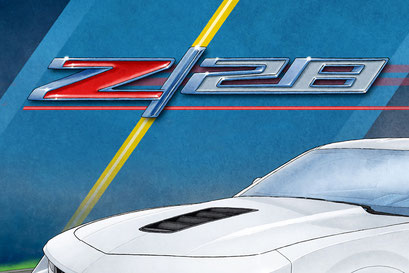The Z28 emblem is also nicely drawn for a more realist look