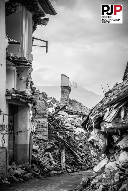 Photo Journalism Prize 2026. Recognizing Excellence In Photojournalism. Per Non Dimenticare: Terremoto Centro Italia 2016. © Luca Cameli Photographer