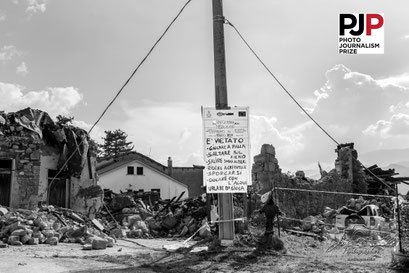Photo Journalism Prize 2026. Recognizing Excellence In Photojournalism. Per Non Dimenticare: Terremoto Centro Italia 2016. © Luca Cameli Photographer