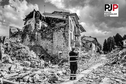 Photo Journalism Prize 2026. Recognizing Excellence In Photojournalism. Per Non Dimenticare: Terremoto Centro Italia 2016. © Luca Cameli Photographer