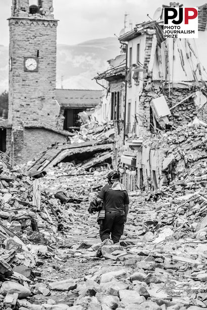 Photo Journalism Prize 2026. Recognizing Excellence In Photojournalism. Per Non Dimenticare: Terremoto Centro Italia 2016. © Luca Cameli Photographer