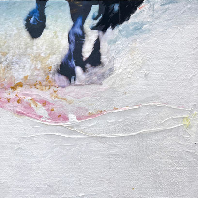 Power 1, 20x20cm, Foto und Acryl auf Malpappe, 2023