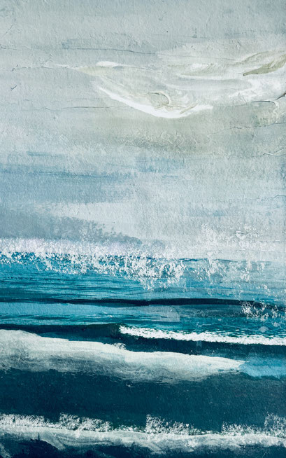 Weite 1, 25x40cm, Acryl auf Fotodruck, 2023